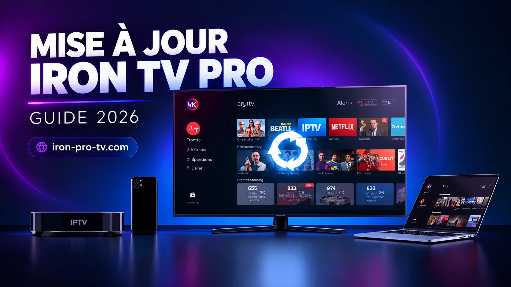 Mise à jour Iron TV Pro : comment faire (Guide 2026)